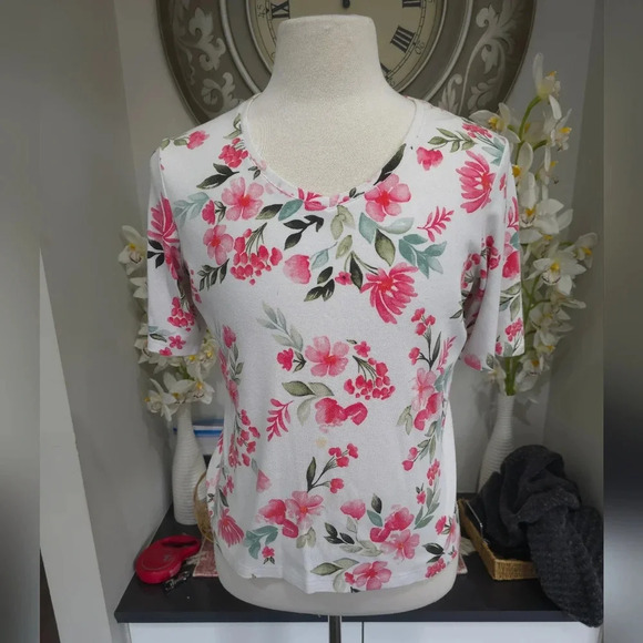 Floral Blouse Karen Scott - Picture 3 of 9